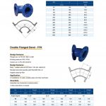 ductile iron bend pipe - flanged elbow pipe