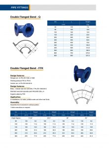 ductile iron bend pipe - flanged elbow pipe