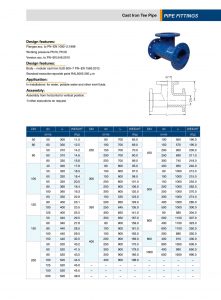 ductile iron Tee -T pipe fittings