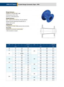 ductile iron Taper/reducer -FFR pipe fittings