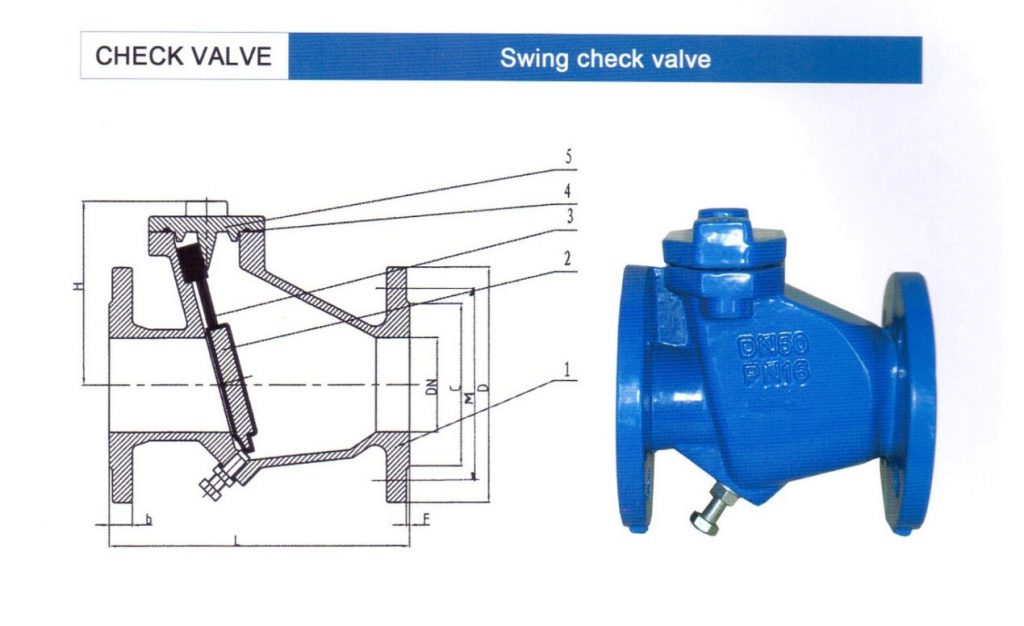 swing check valves